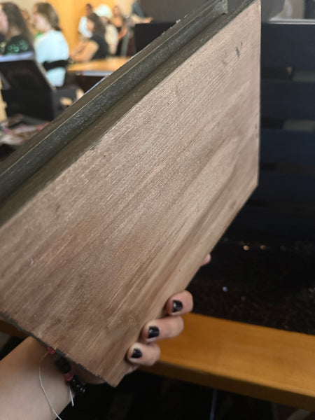 Wood Book with art and Name