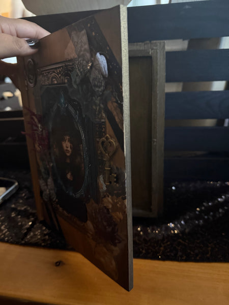 Wood Book with art and Name
