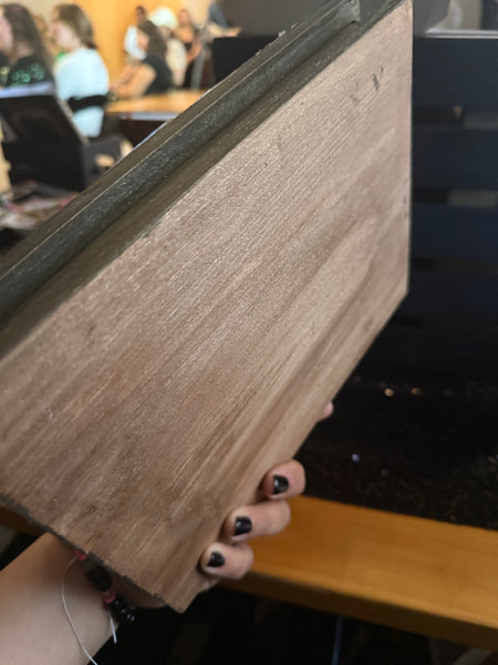 Wood Book with art and Name