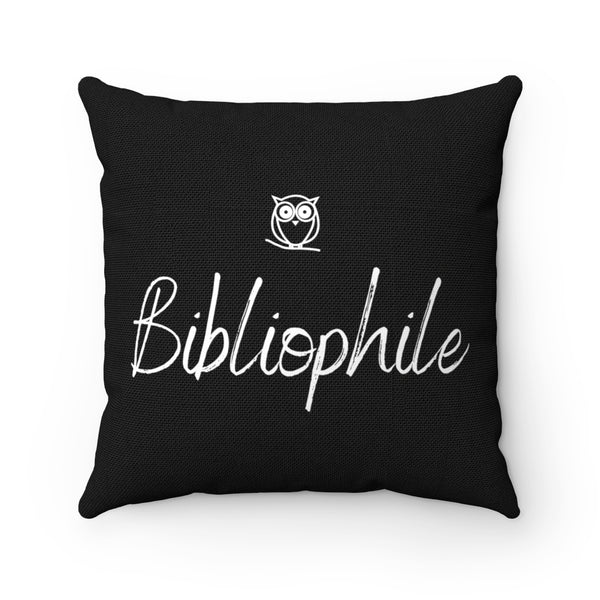 Bibliophile Square Pillow - A Bookish Haven