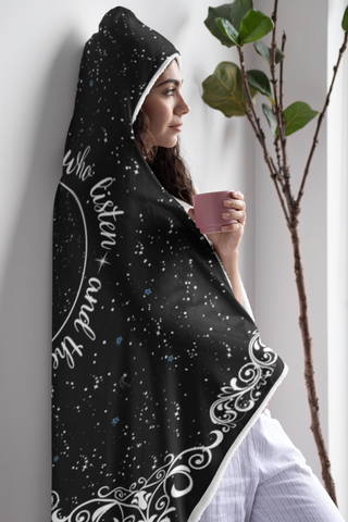 To The Stars Hooded Blanket