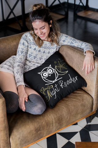Night Reader Pillow - A Bookish Haven